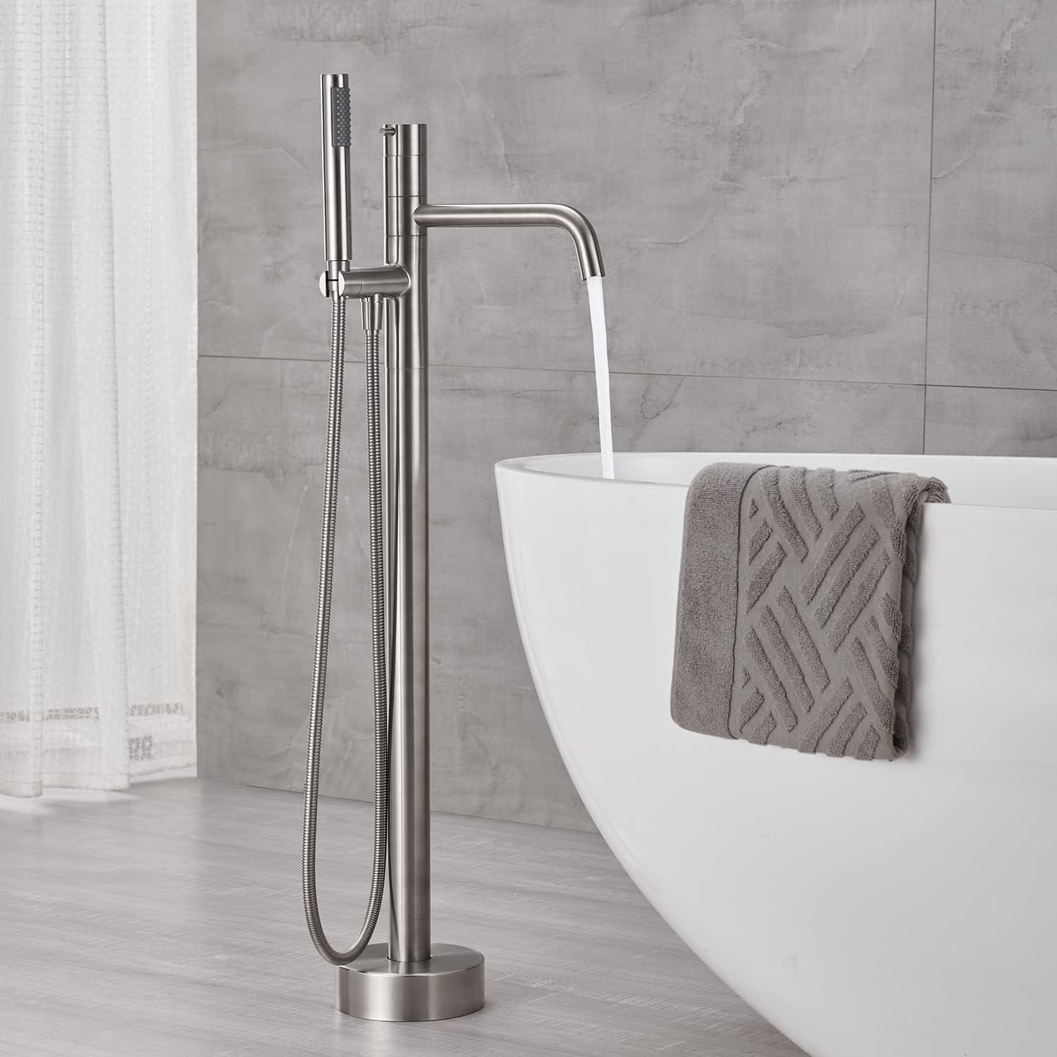 Floor Tub Filler with Diverter