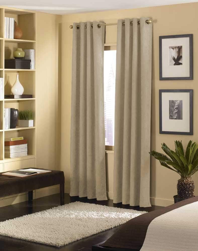 Curtainworks Boehme Solid Room Darkening Grommet Single Curtain Panel