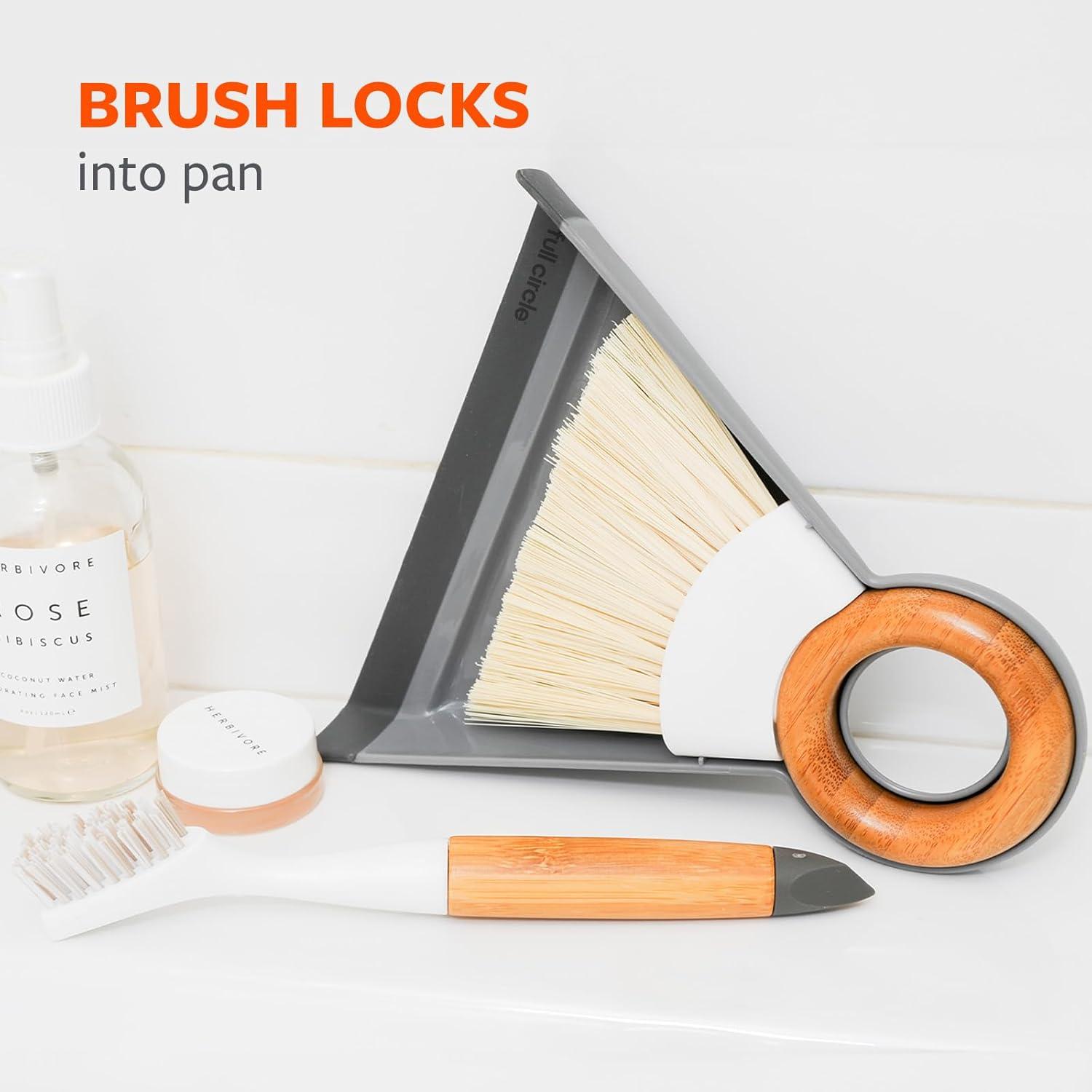 Full Circle 233689 Tiny Team Mini Brush and Dustpan Set