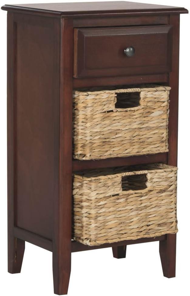 Everly Drawer Side Table - Cherry - Safavieh.