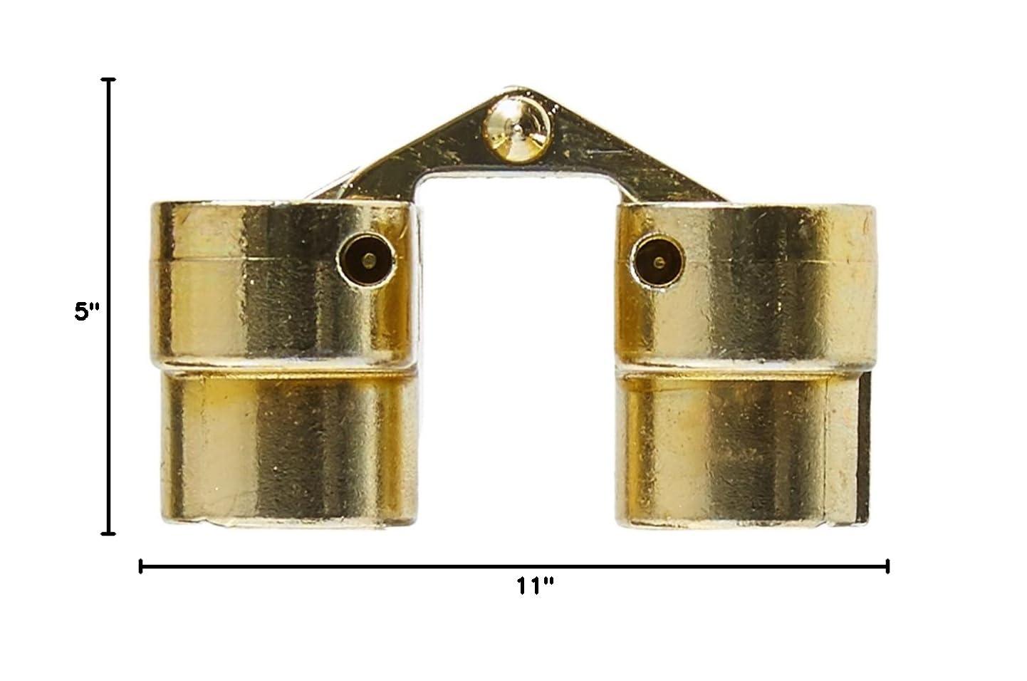 Satin Brass Invisible Hinges for Cabinets with Zinc Construction