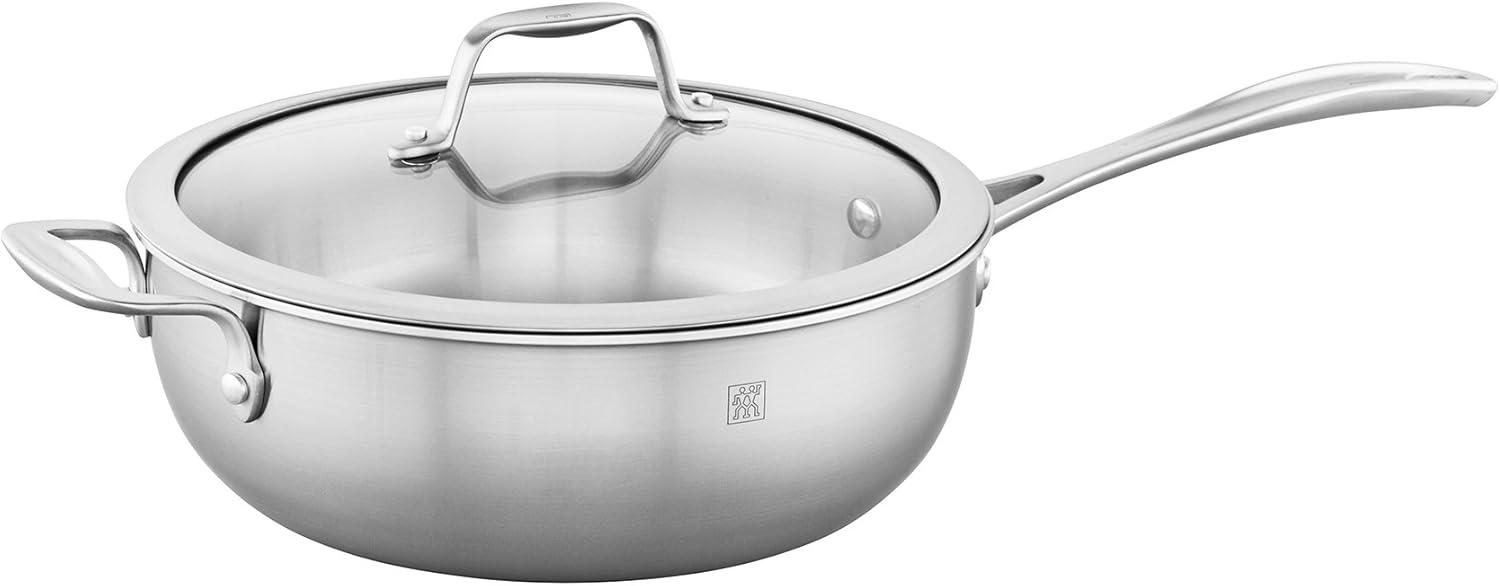 ZWILLING Spirit 4.6-qt Stainless Steel Pan with Glass Lid