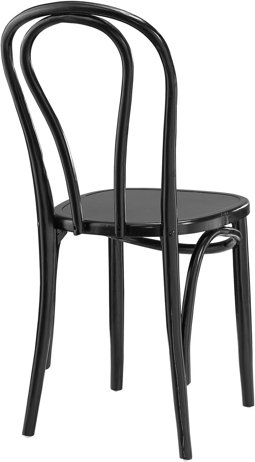 Eon Black Elm Wood Low Side Chair