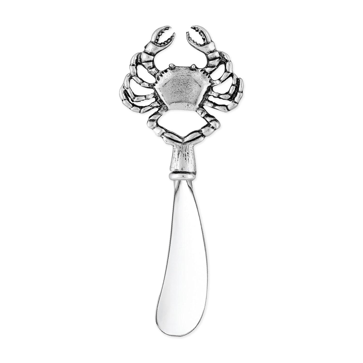 Mr. Spreader 2-Piece Cheese Spreaders Zinc Alloy Butter Spreader Knife Set, Crab Handle Multipurpose Cheese Spreader for Cheese and Butter, Kitchen Gadgets