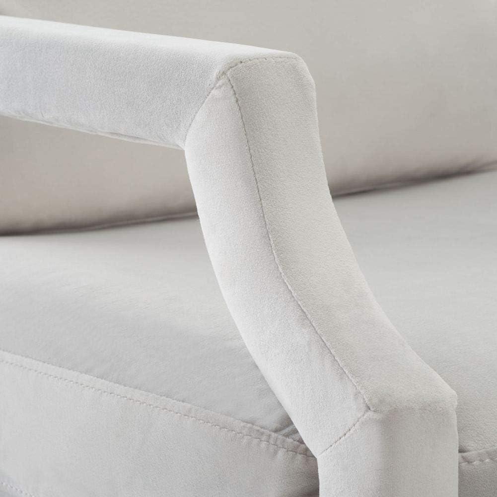 Genoa Upholstered Arm Chair - ACH4510 - Light Grey - Safavieh