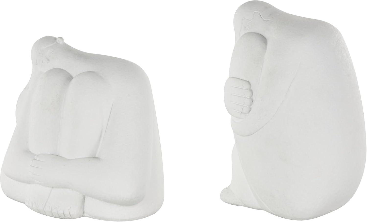 Brayden Studio® Buncie Ceramic Nesting Family People Decorative Cream Sculpture Set
