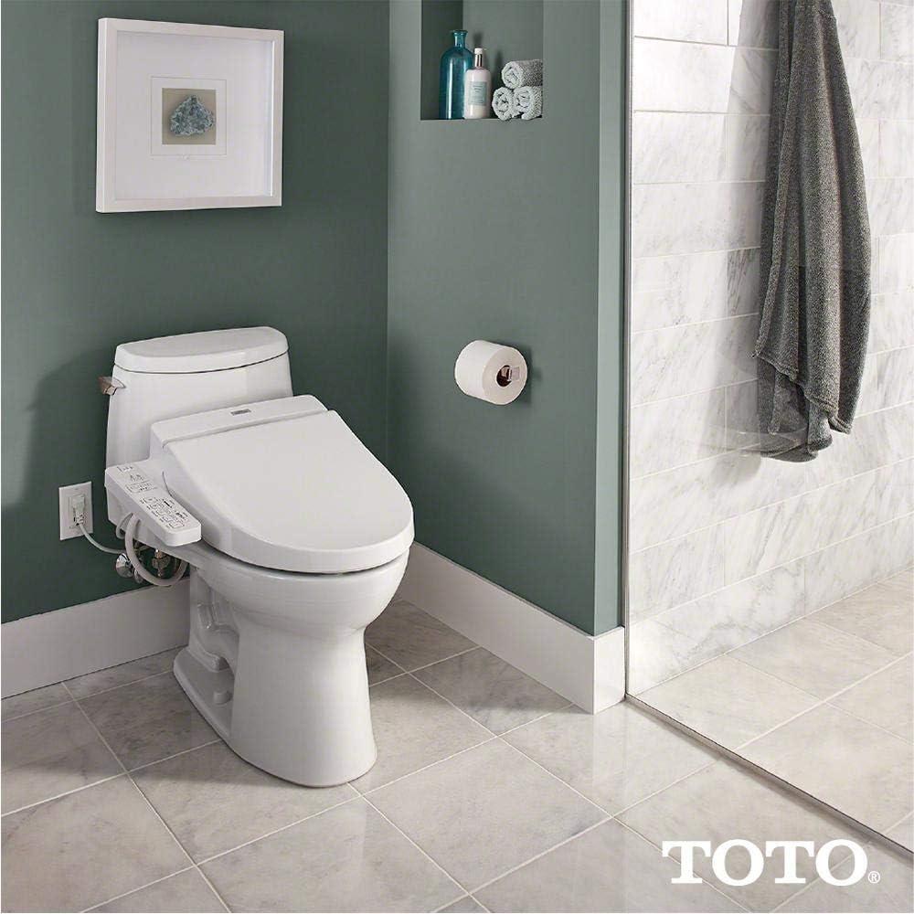 TOTO WASHLET C100 Electronic Bidet Toilet Seat with PREMIST, Rnd,White