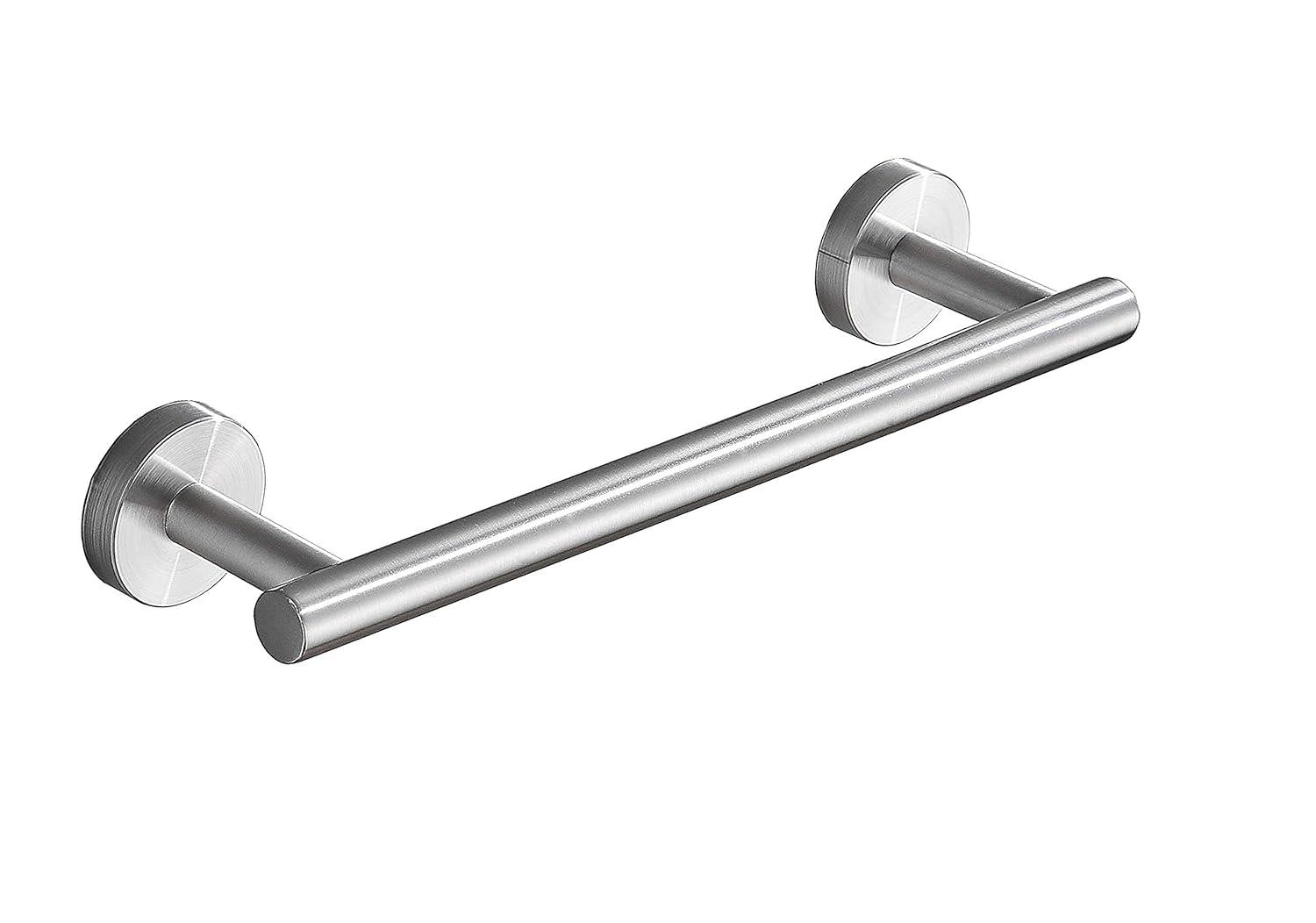 Towel Bar, 12-Inch Hand Towel Holder, Bathroom Accessories SUS304 Stainless Steel Towel Rack, Bath Hardware Brushed Nickel, Wall Mounted
