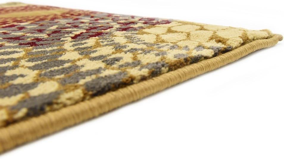 Unique Loom Barista Collection Area Rug - Java (5' 3" x 8' Rectangle Beige/Black)