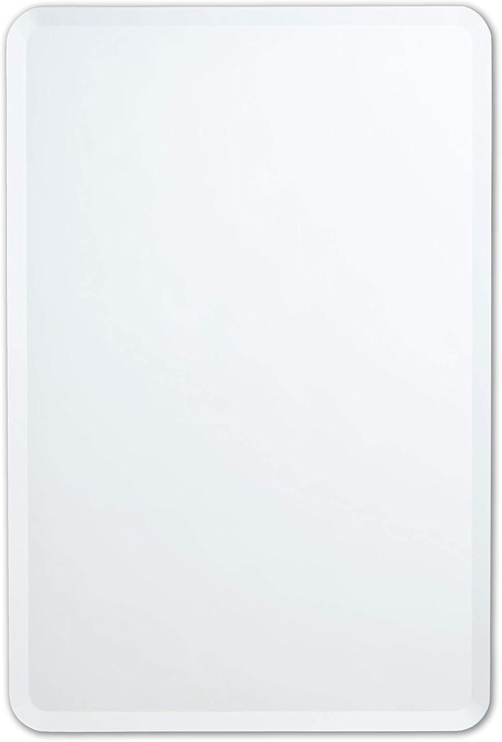 24" x 36" Frameless Clear Glass Beveled Vanity Mirror