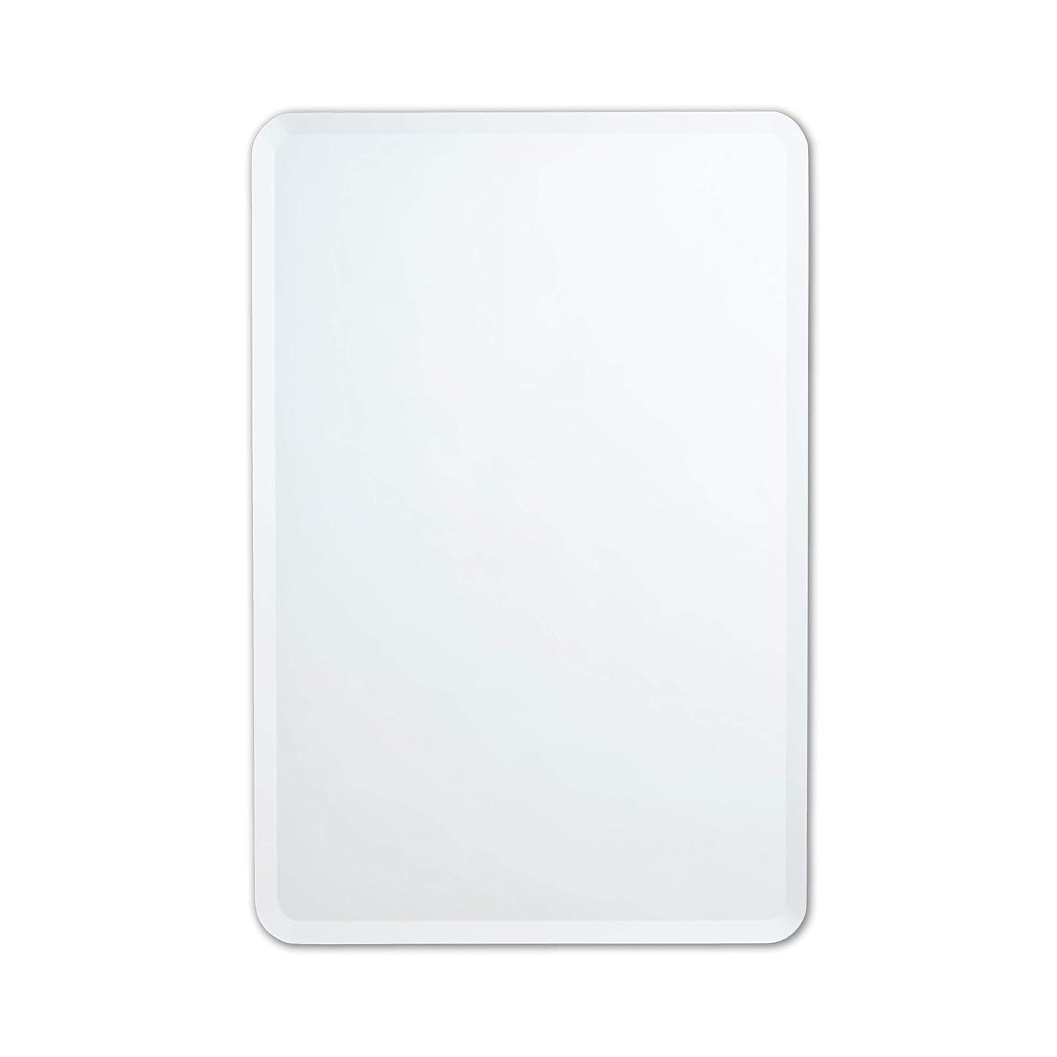 24" x 36" Frameless Clear Glass Beveled Vanity Mirror
