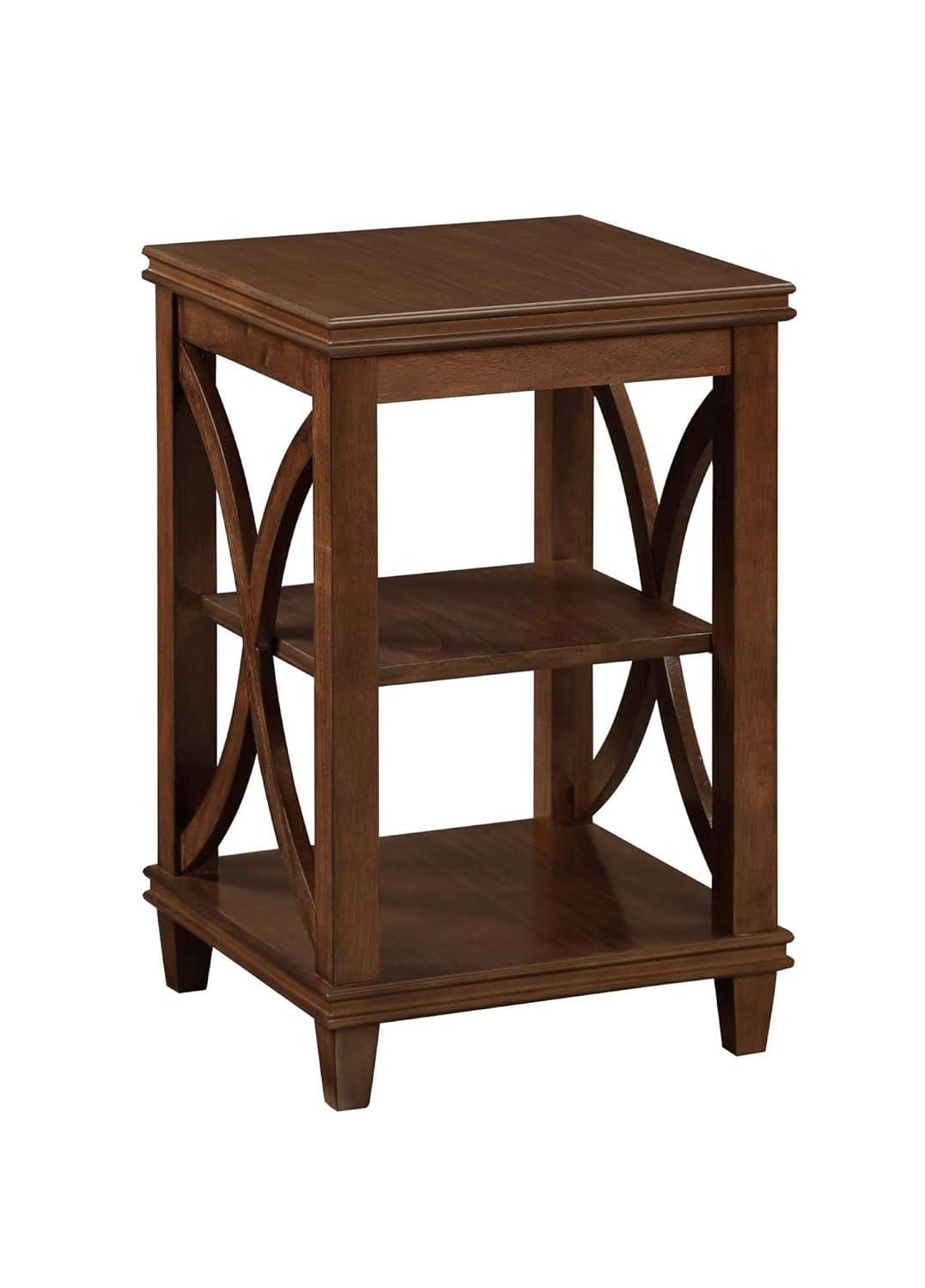 Convenience Concepts Florence End Table in Espresso Wood Finish