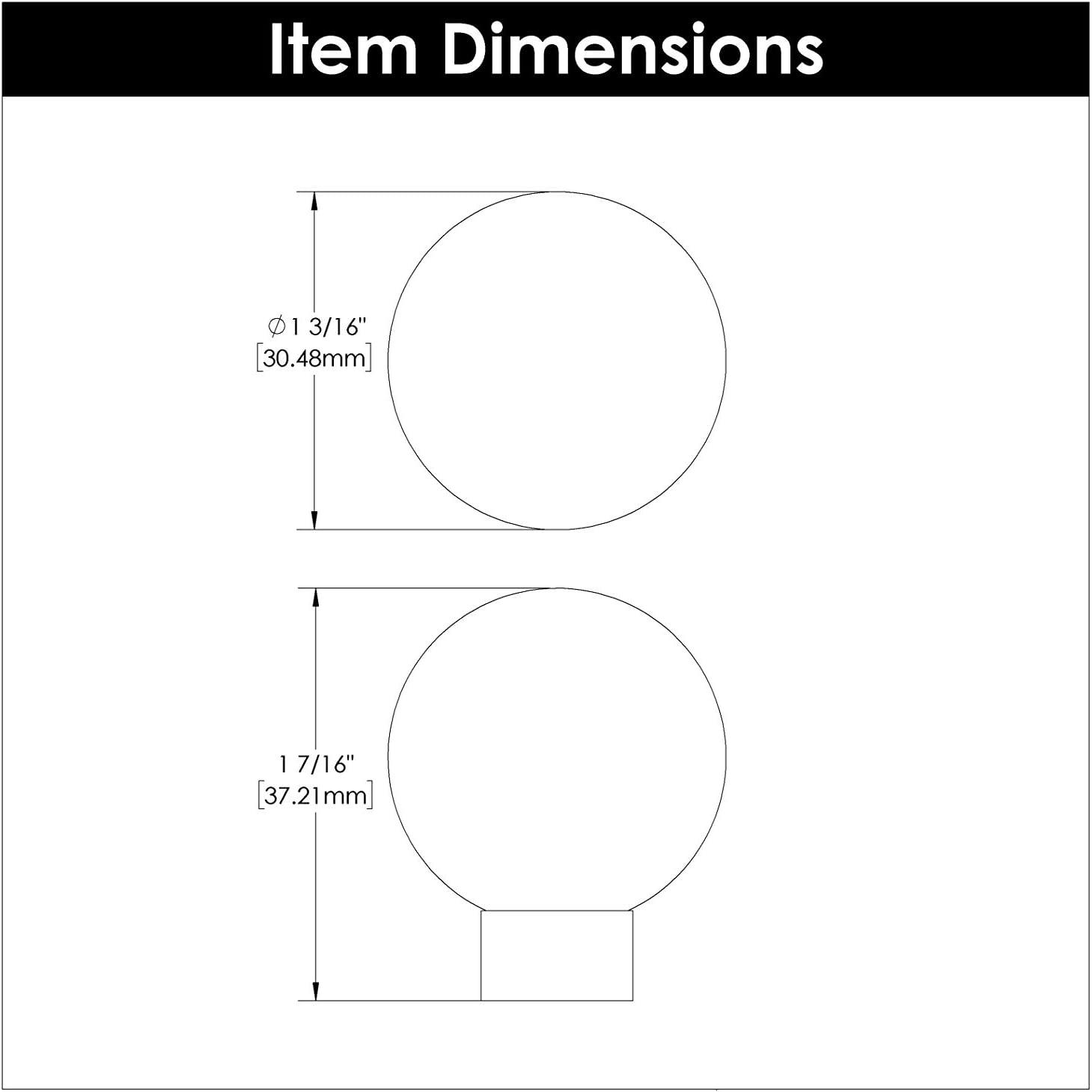 Crystal Palace 1 3/16" Diameter Round Knob