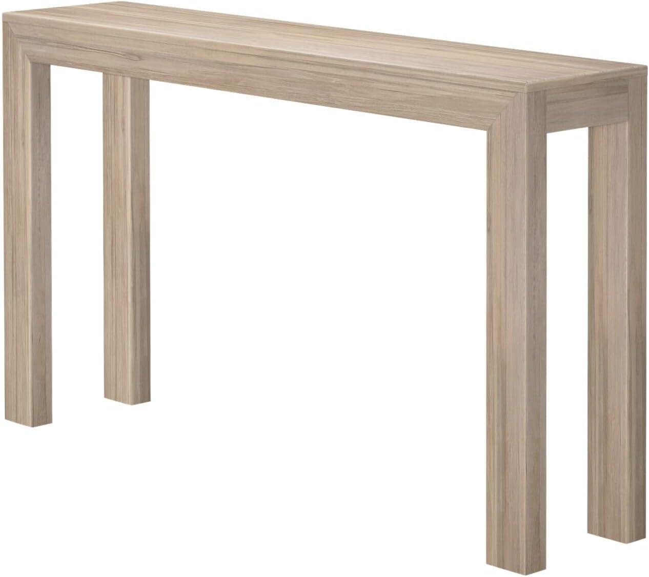 Plank+Beam 56" Modern Console Table, Solid Wood Narrow Entryway Table