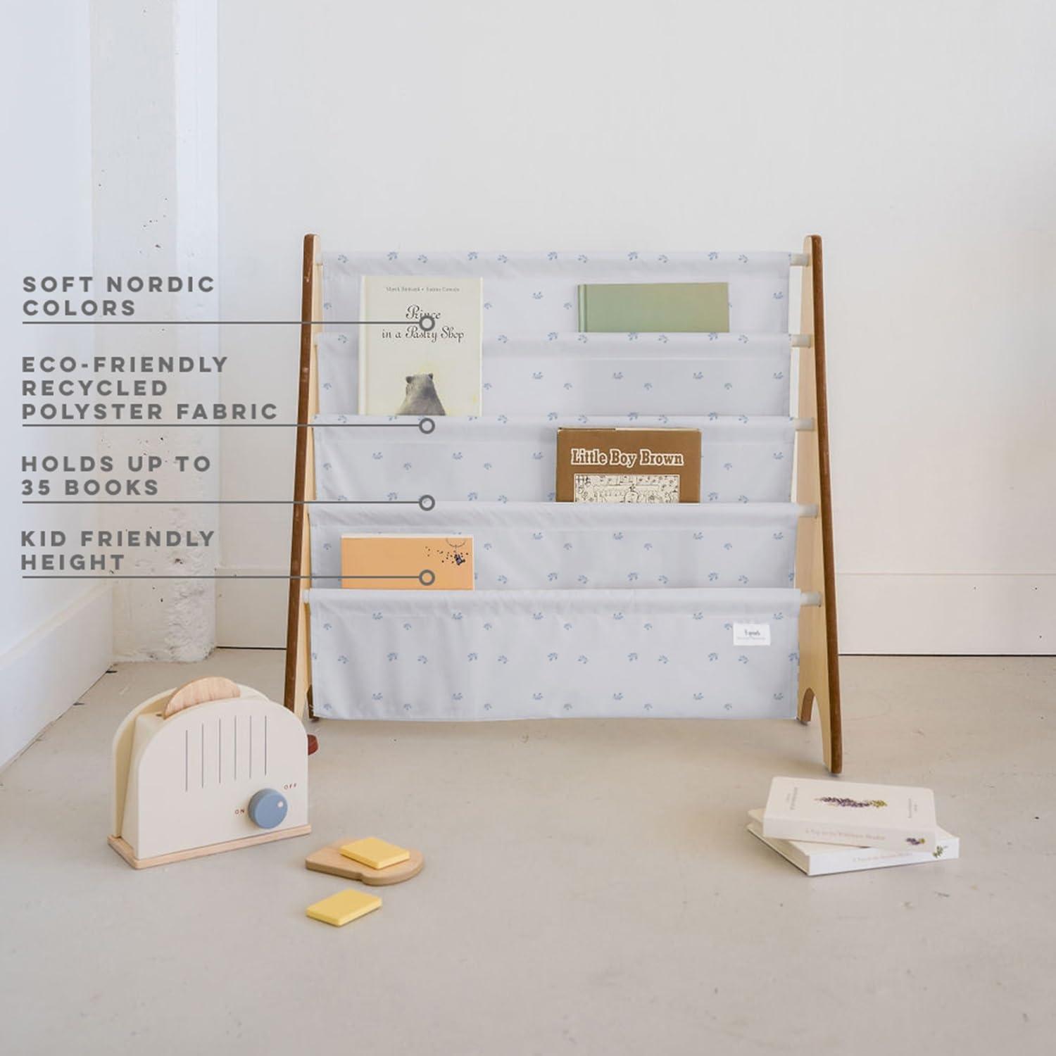 3 Sprouts URKS 3 Sprouts - Book Shelf - Kids Book Rack Organizer  - Baby Room Bookcase