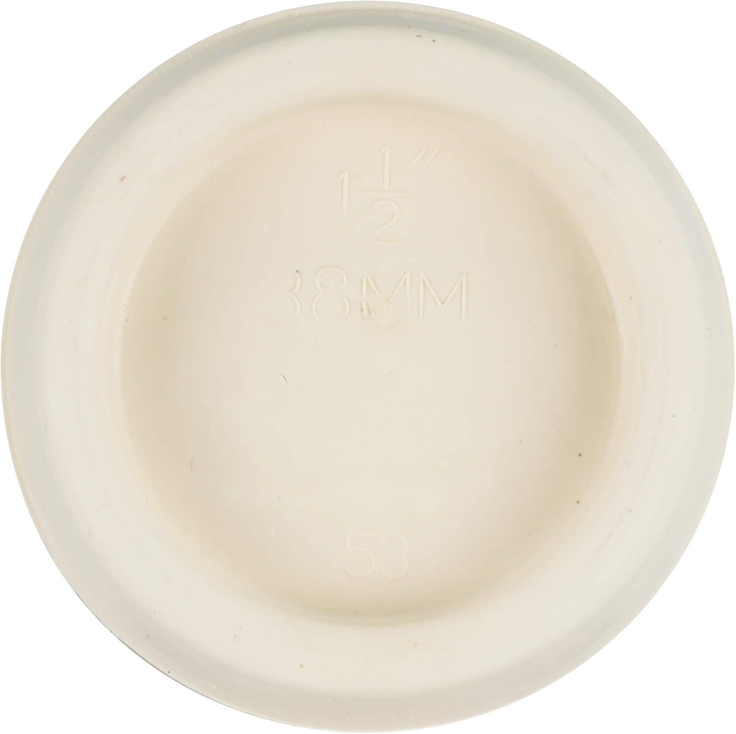 White Rubber Sink Stopper with Split-Type Ring, 1-1/2 inch