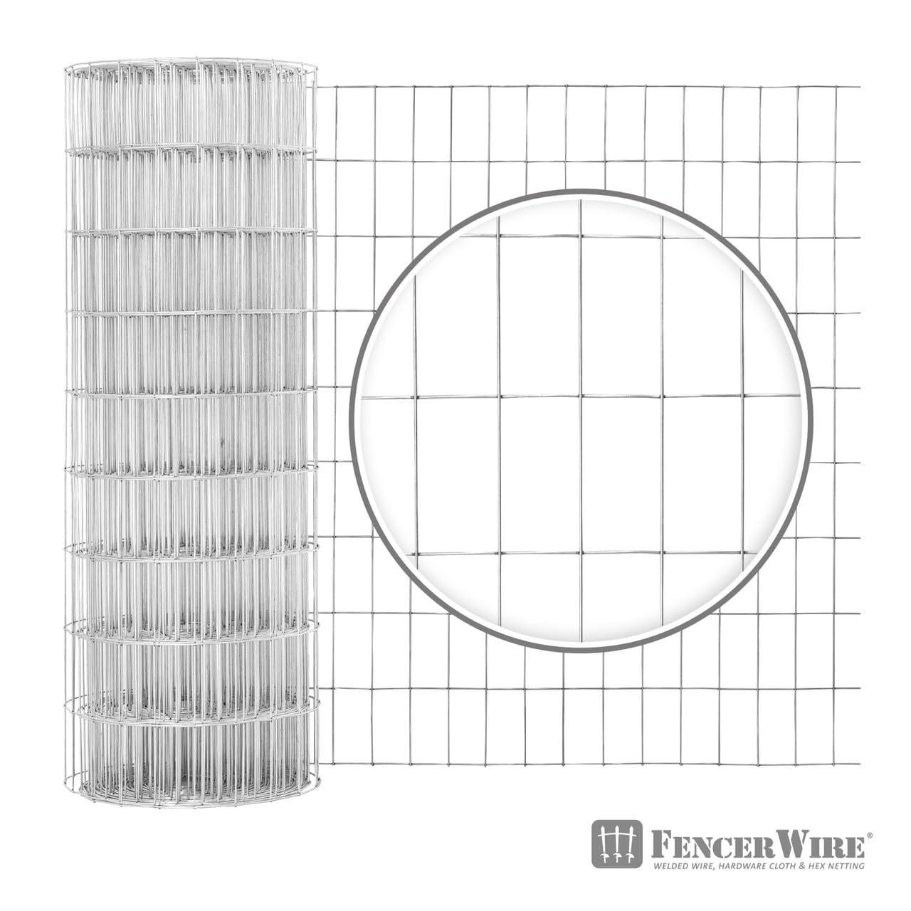 Galvanized Welded Wire Fence 12.5 Gauge 50 ft Roll