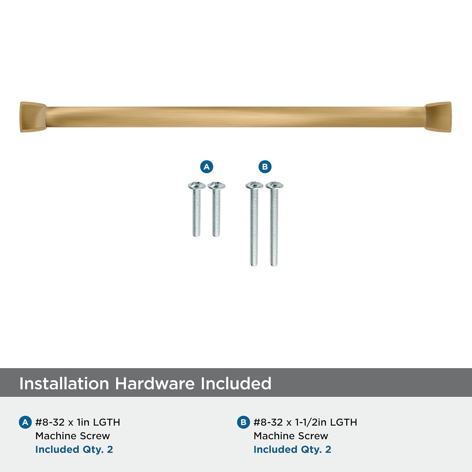 Amerock Revitalize 10-1/16 inch (256mm) Center-to-Center Champagne Bronze Cabinet Pull