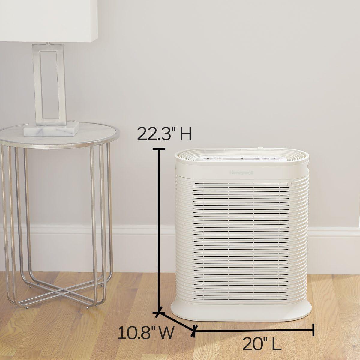 Honeywell Air Purifier, HPA304, 465 sq ft, HEPA Filter, Allergen, Smoke, Pollen, Dust Reducer