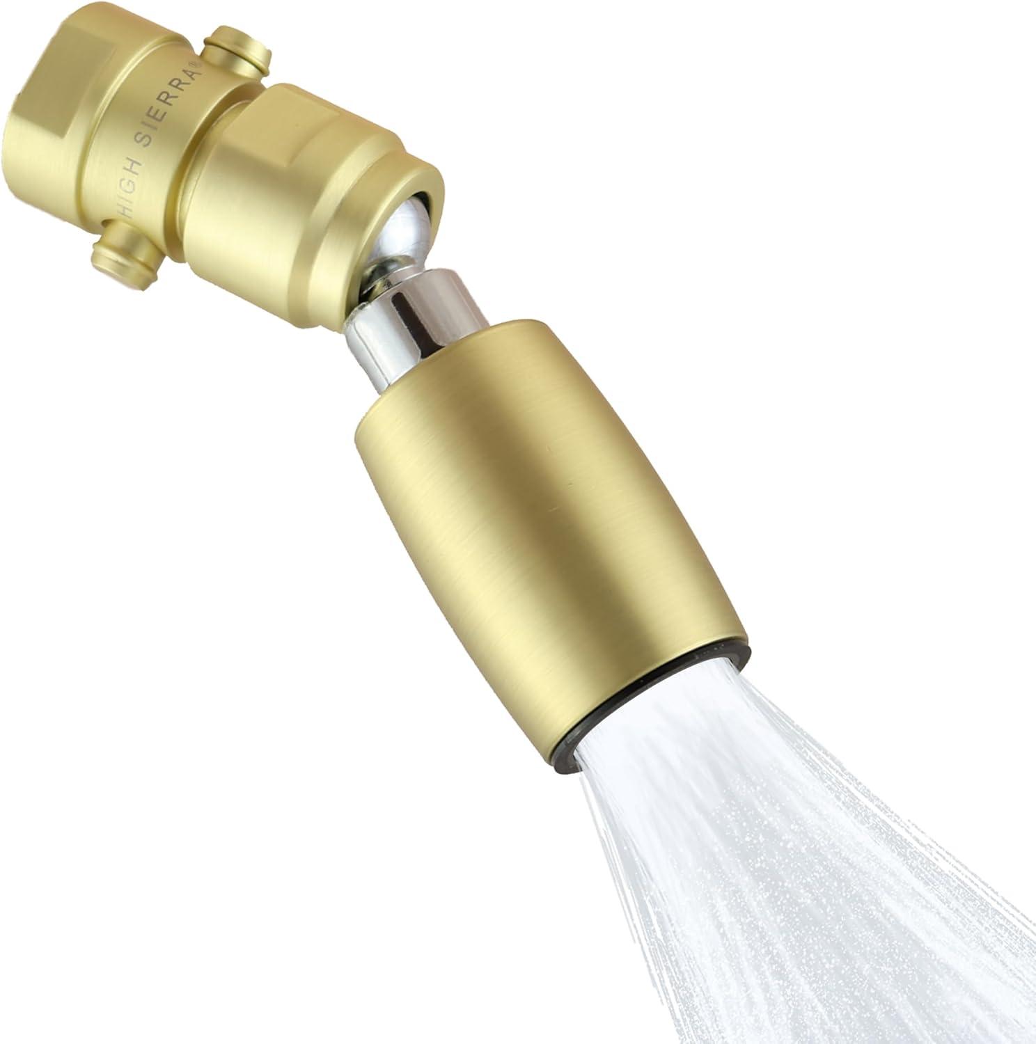 High Sierra Showerheads® - CLASSIC™ Solid Metal 1.25 GPM Award Winning, Ultra Low Flow Shower Head with Trickle Valve, Patented Nozzle Never Clogs - Brushed Nickel Finish