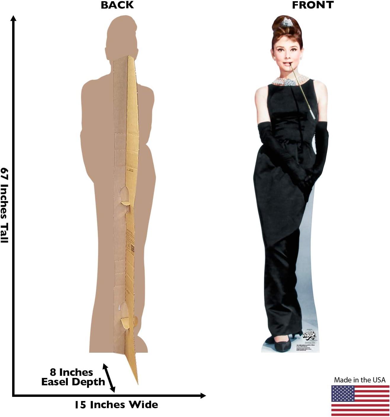 Audrey Hepburn Life Size Cardboard Cutout Standup - Black Dress