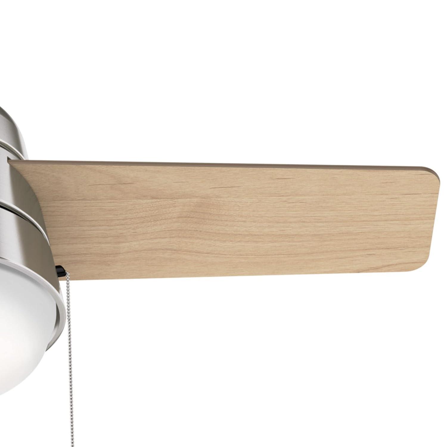 Aker 36" 3 - Blade Standard Ceiling Fan with Lights and Pull Chains