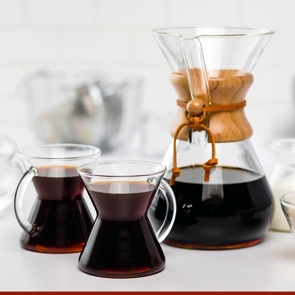 Chemex ® 8-Cup Glass Pour-Over Coffee Maker with Natural Wood Collar