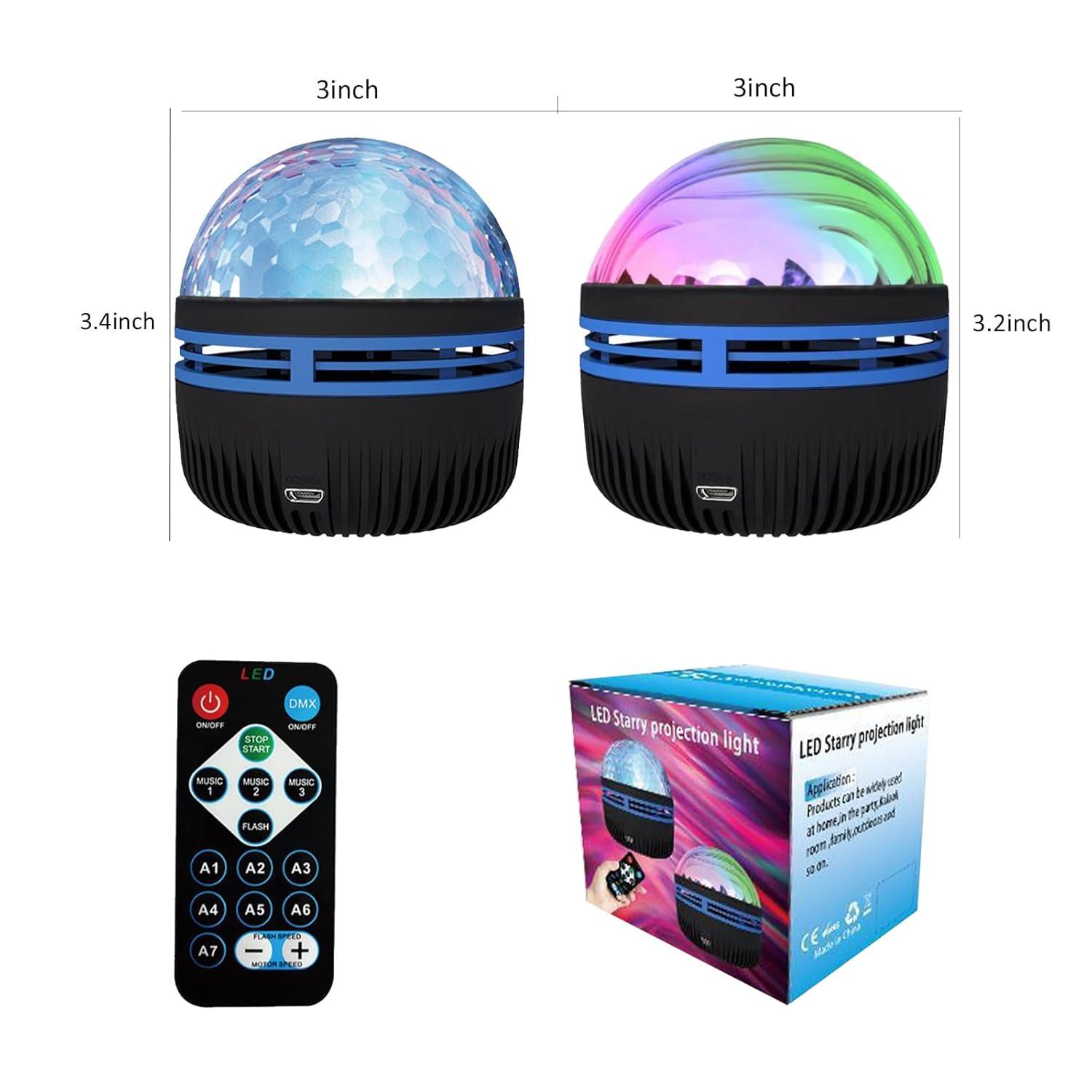 2 in 1 Northern Lights and Ocean Wave Projector with 14 Effects of Galaxy Light for Game Rooms, Parties, Light Projector for Bedroom, led Light Projector for Room Home Decorations