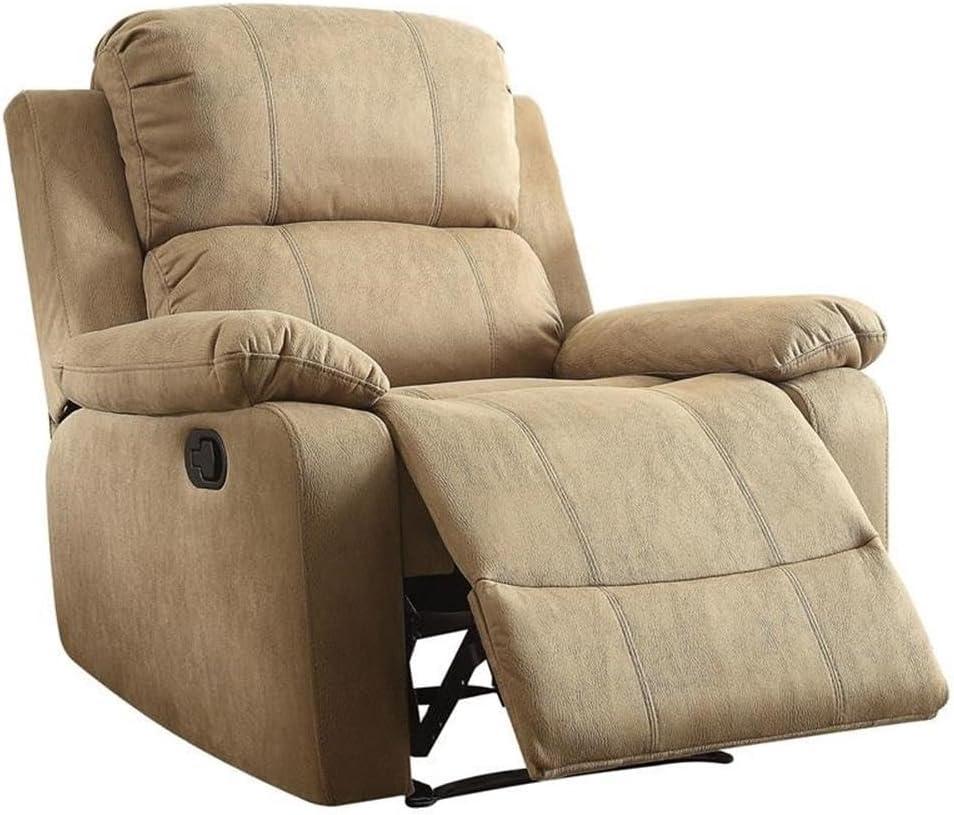 ACME Bina Recliner (Motion) in Light Brown Polished Microfiber 59526