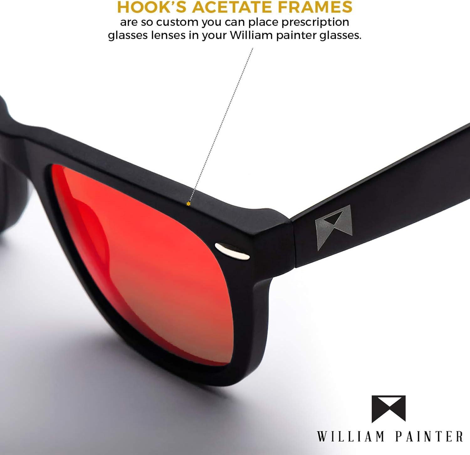 Red Polarized Mirrored Titanium Sunglasses with Bottle Opener