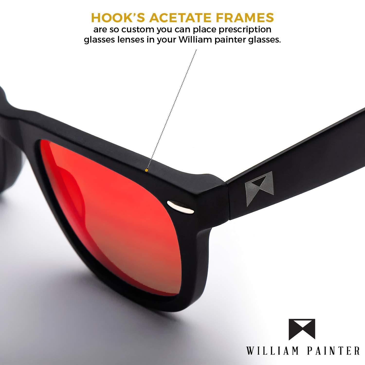 Red Polarized Mirrored Titanium Sunglasses with Bottle Opener