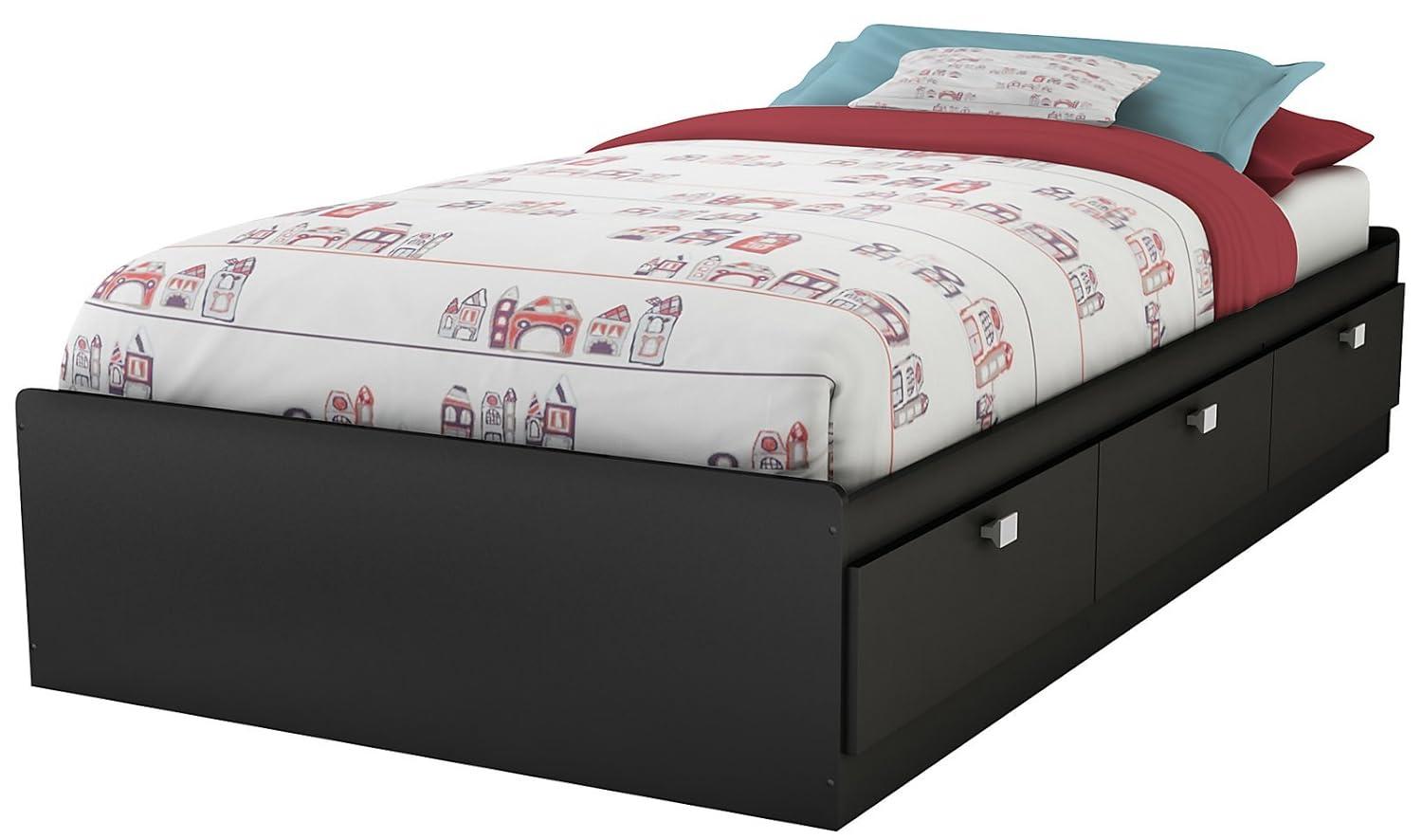South Shore Spark Twin Drawers Sleigh Bed