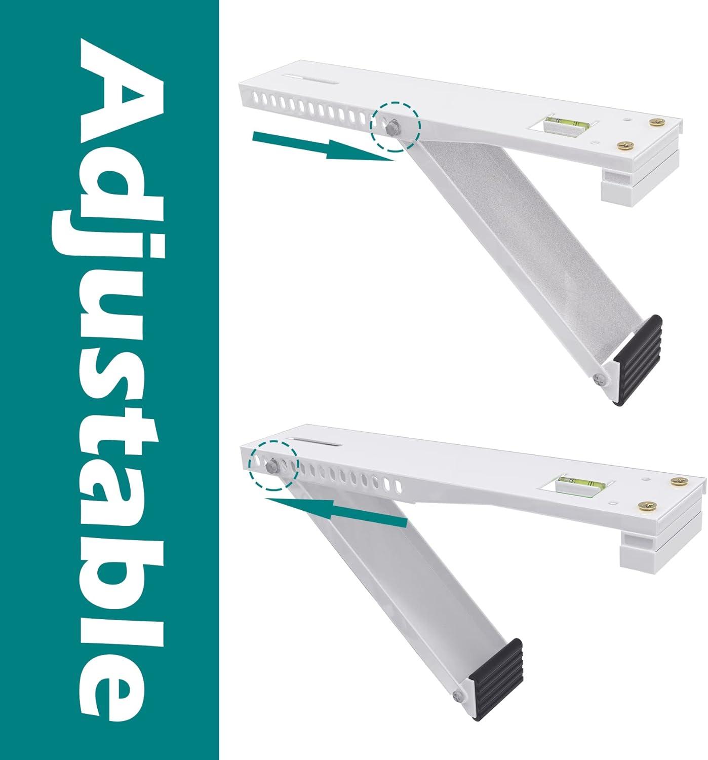 Window AC Bracket,Window Air Conditioner Support Bracket Light Duty,Sturdy Structure AC Unit Bracket,Up to 85lbs, 5,000~12,000BTU(S)