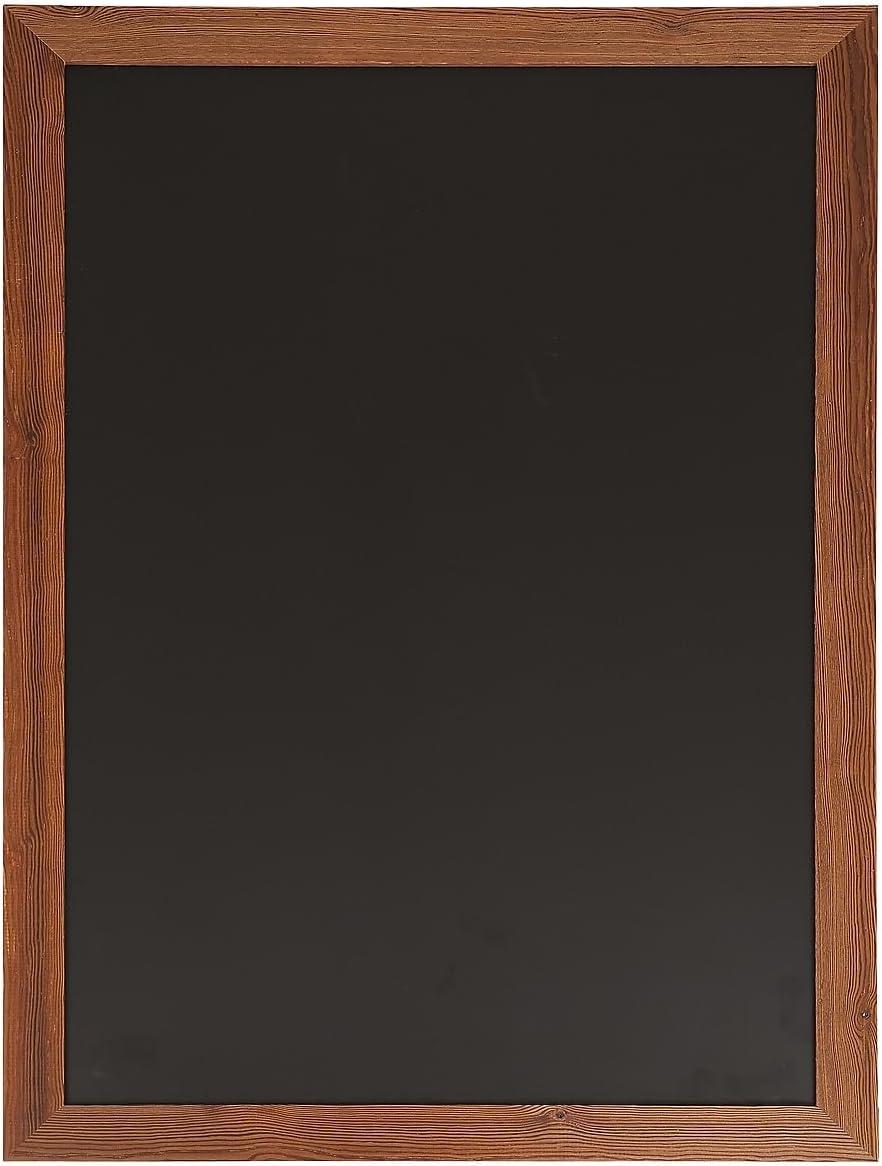 Torched Brown 32" x 46" Magnetic Wall Chalkboard with Pine Frame