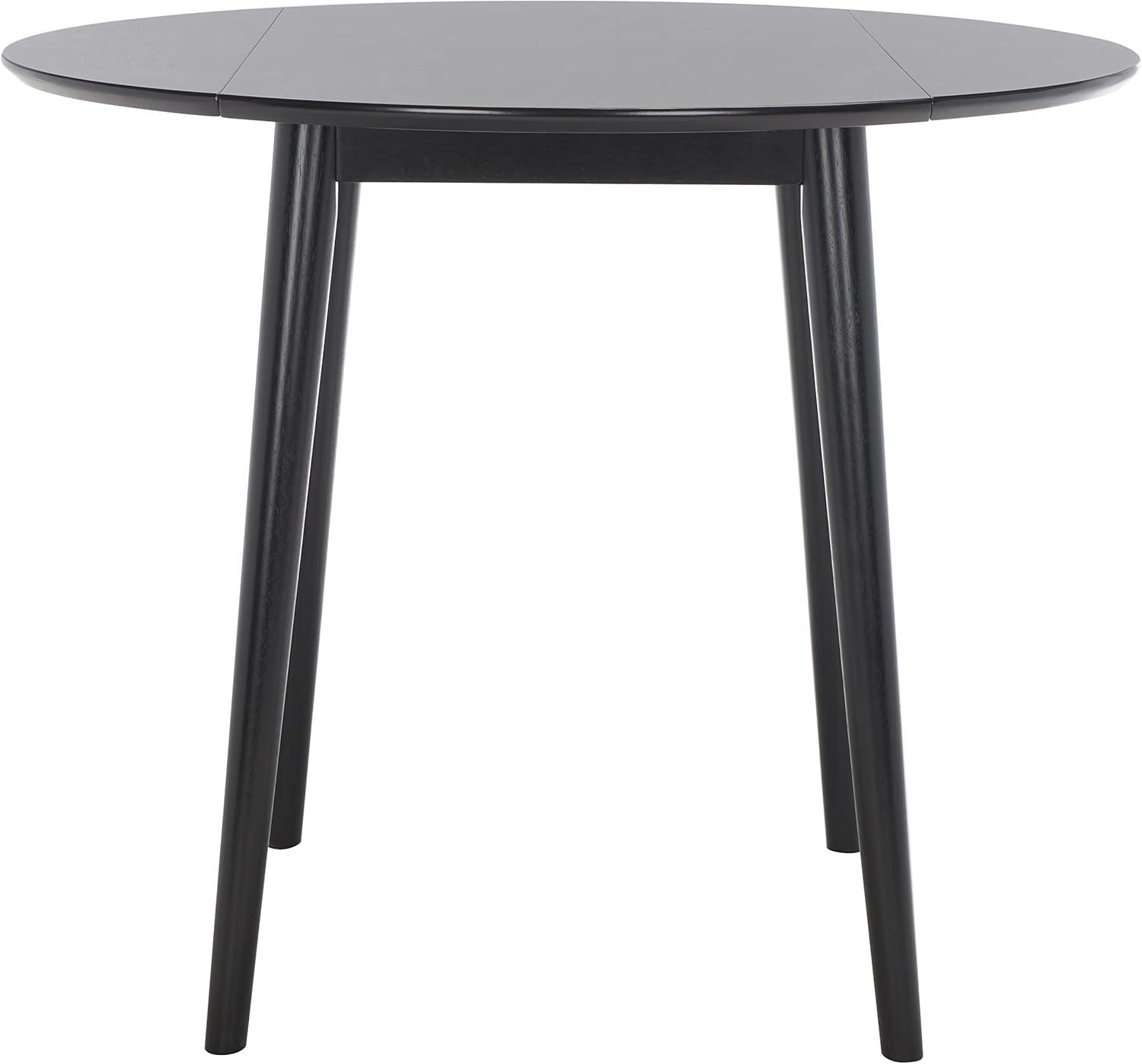 Lovell Folding Round Dining Table - Black - Safavieh