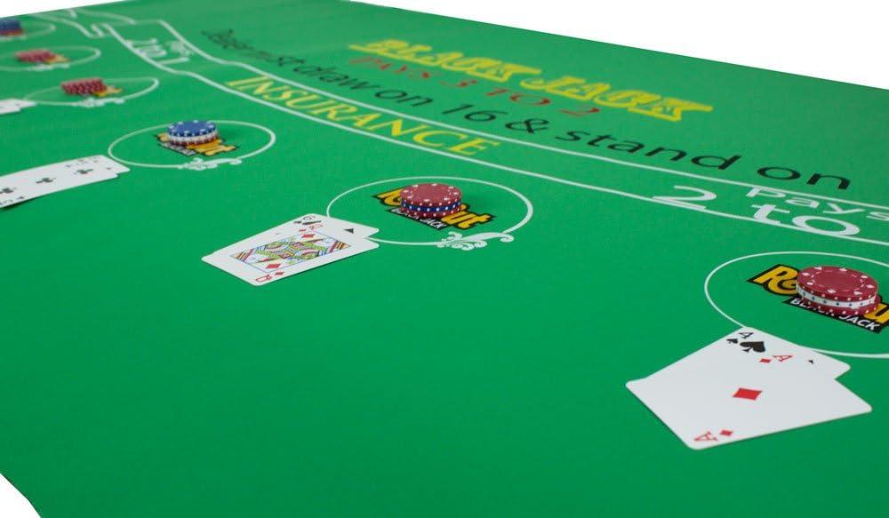 Blackjack Table Top with Smooth Surface and Rubber Lining