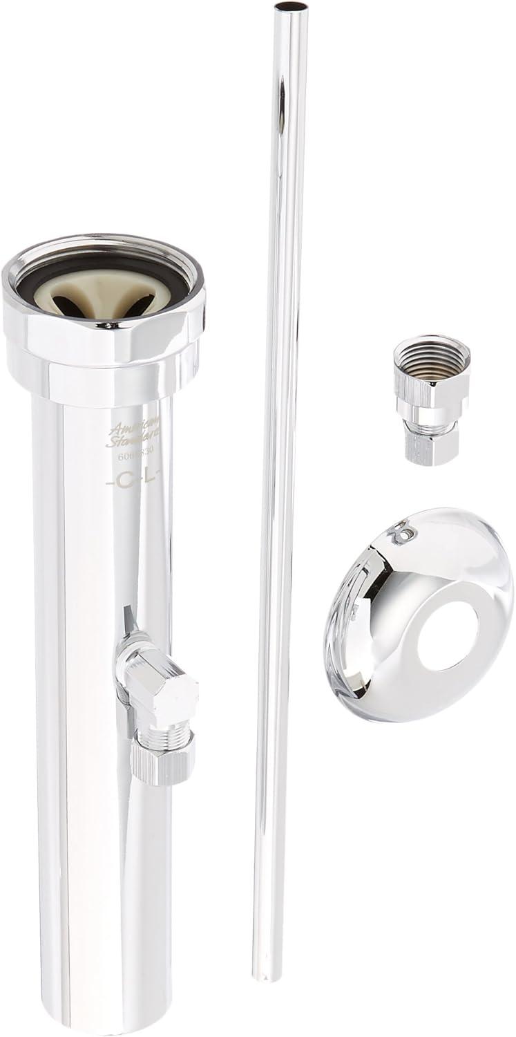 Polished Chrome Manual Piston Flush Valve Trap Primer