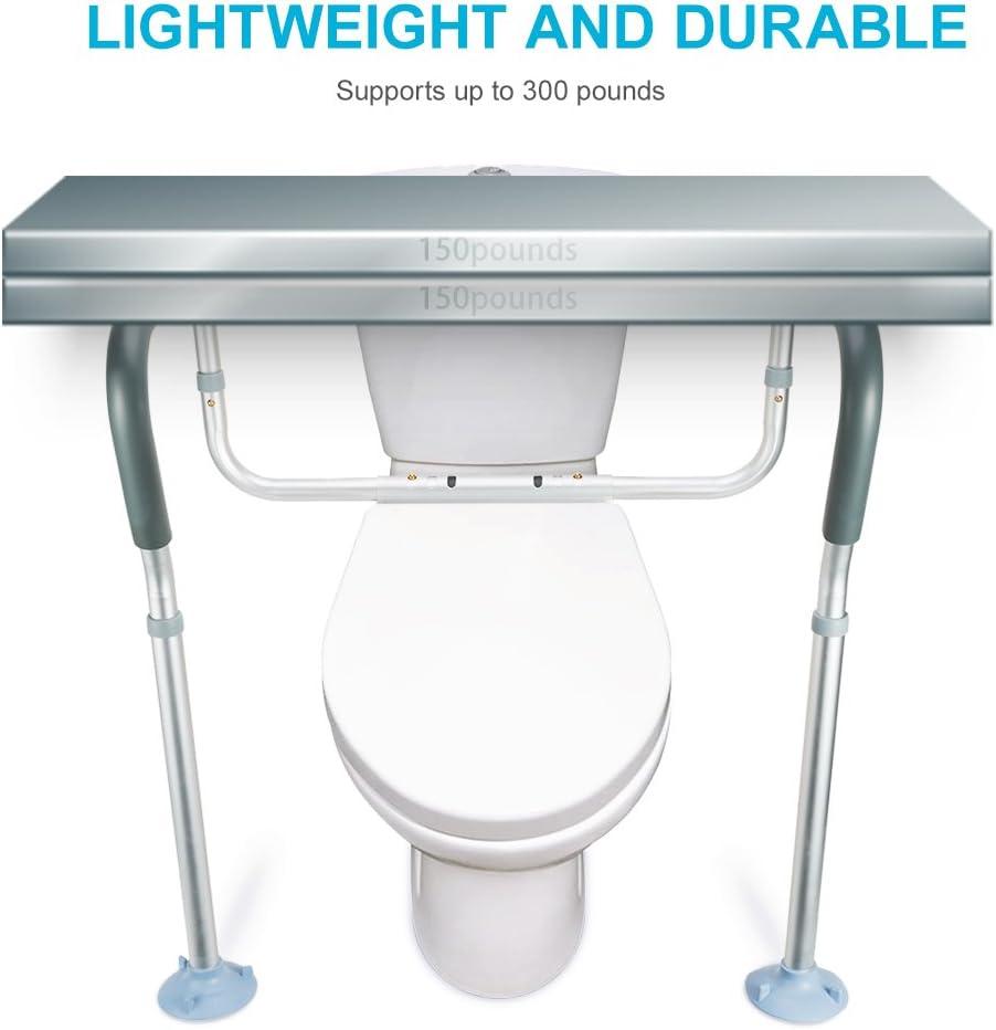 Adjustable Metal Toilet Safety Handrail for Elderly and Disabled