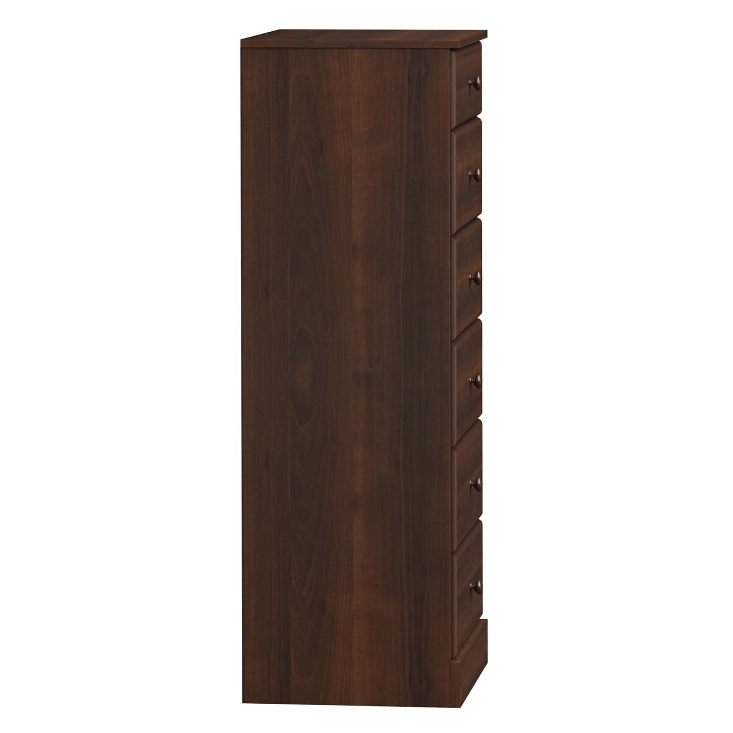 Astrid 6 Drawer Tall Chest Drifted Gray - Prepac: Space-Saving Storage for Small Rooms
