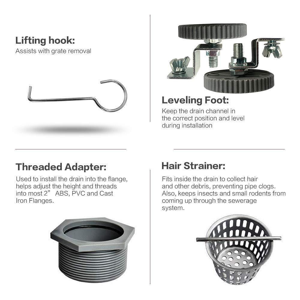 Neodrain 32-Inch Linear Shower Drain Stainless Steel