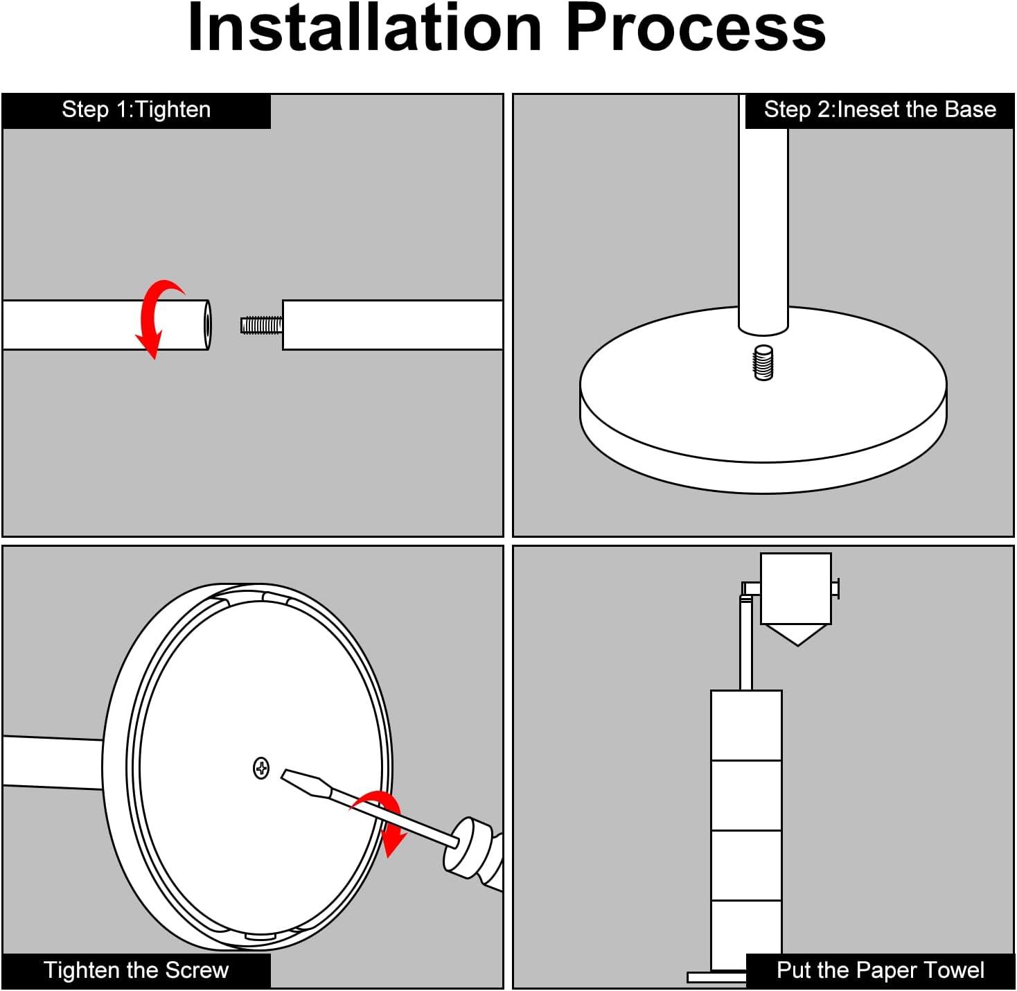 Matte Black Stainless Steel Freestanding Toilet Paper Holder