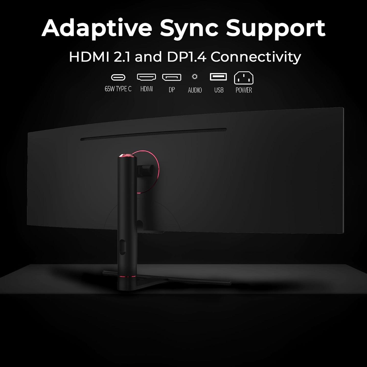 Deco Gear 49" Curved Ultrawide 5K LED Gaming Monitor