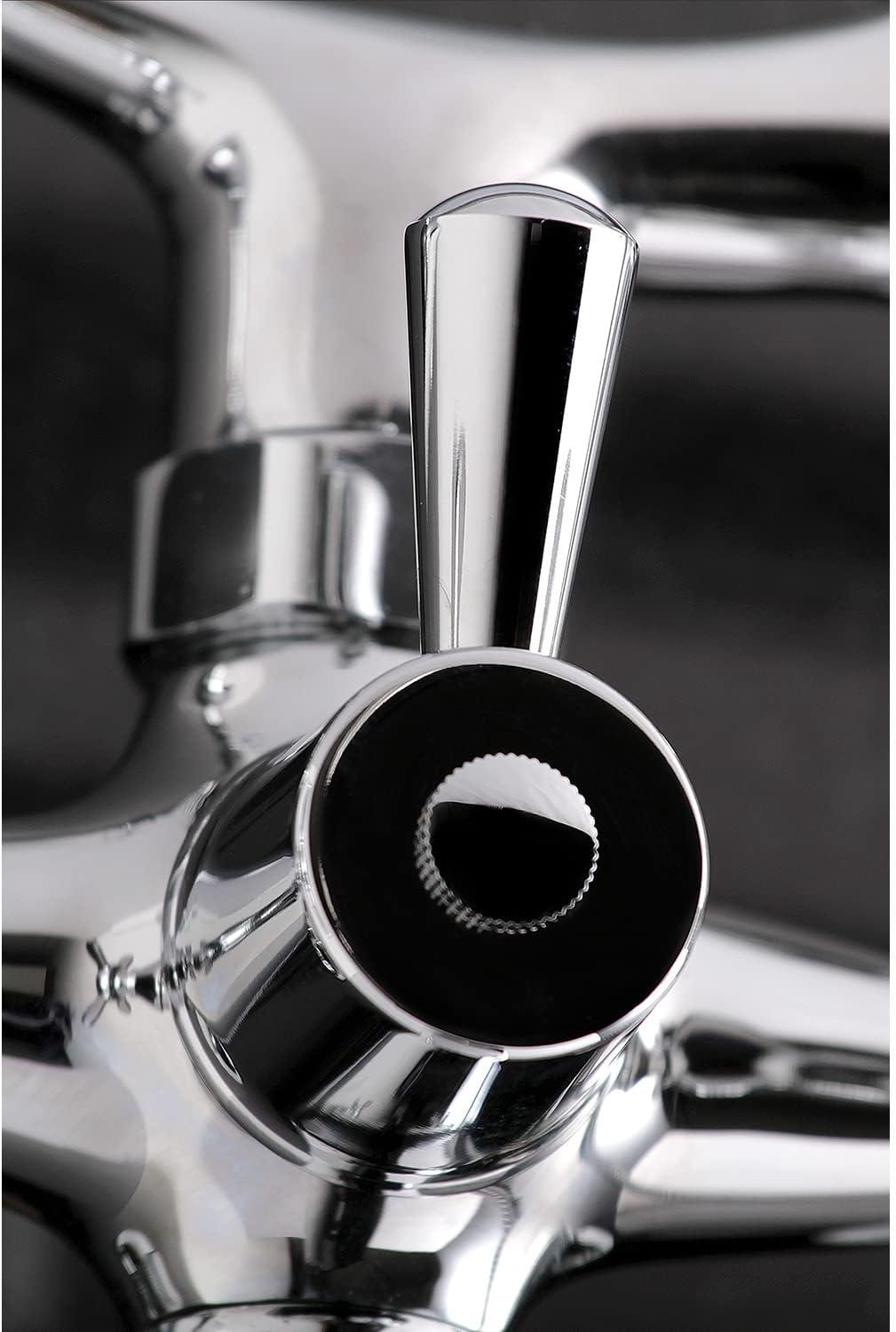 Victorian Elegance Polished Chrome Clawfoot Tub Faucet with Handshower