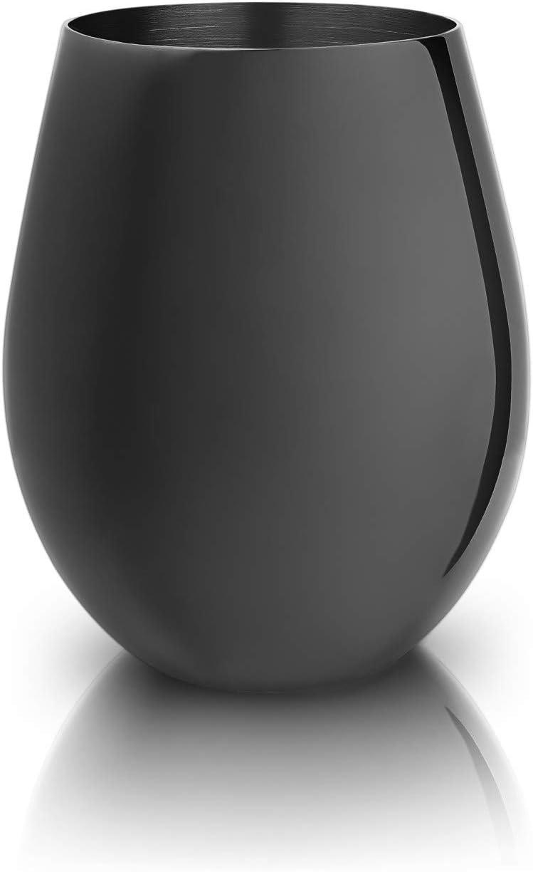 Warren Stainless Steel Stemless Wine Glasses in Gunmetal