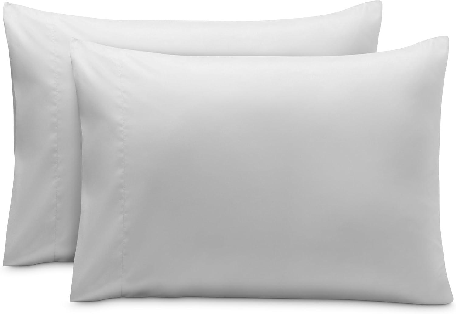 Microfiber Queen - Envelope - 20 x 30 Cloud Grey Pillowcase Set by Bare Home
