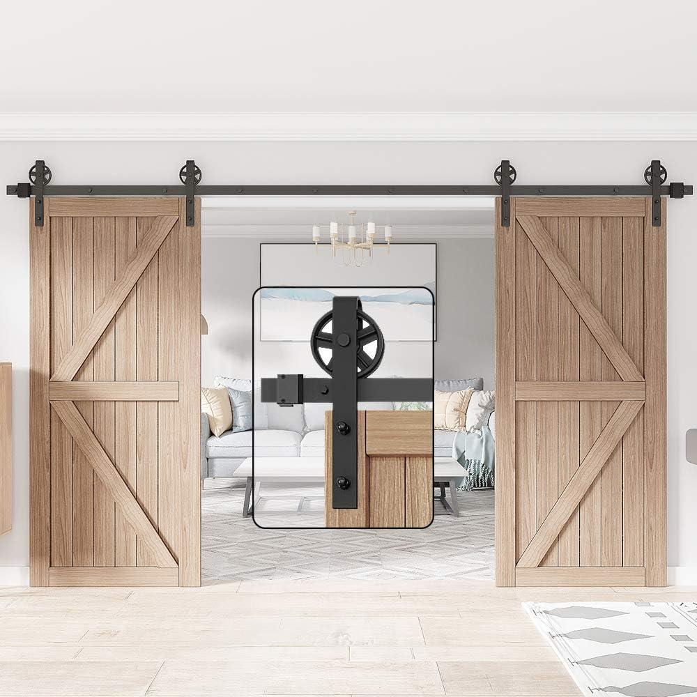 Lazio Sliding Standard Double Barn Door Hardware Kit