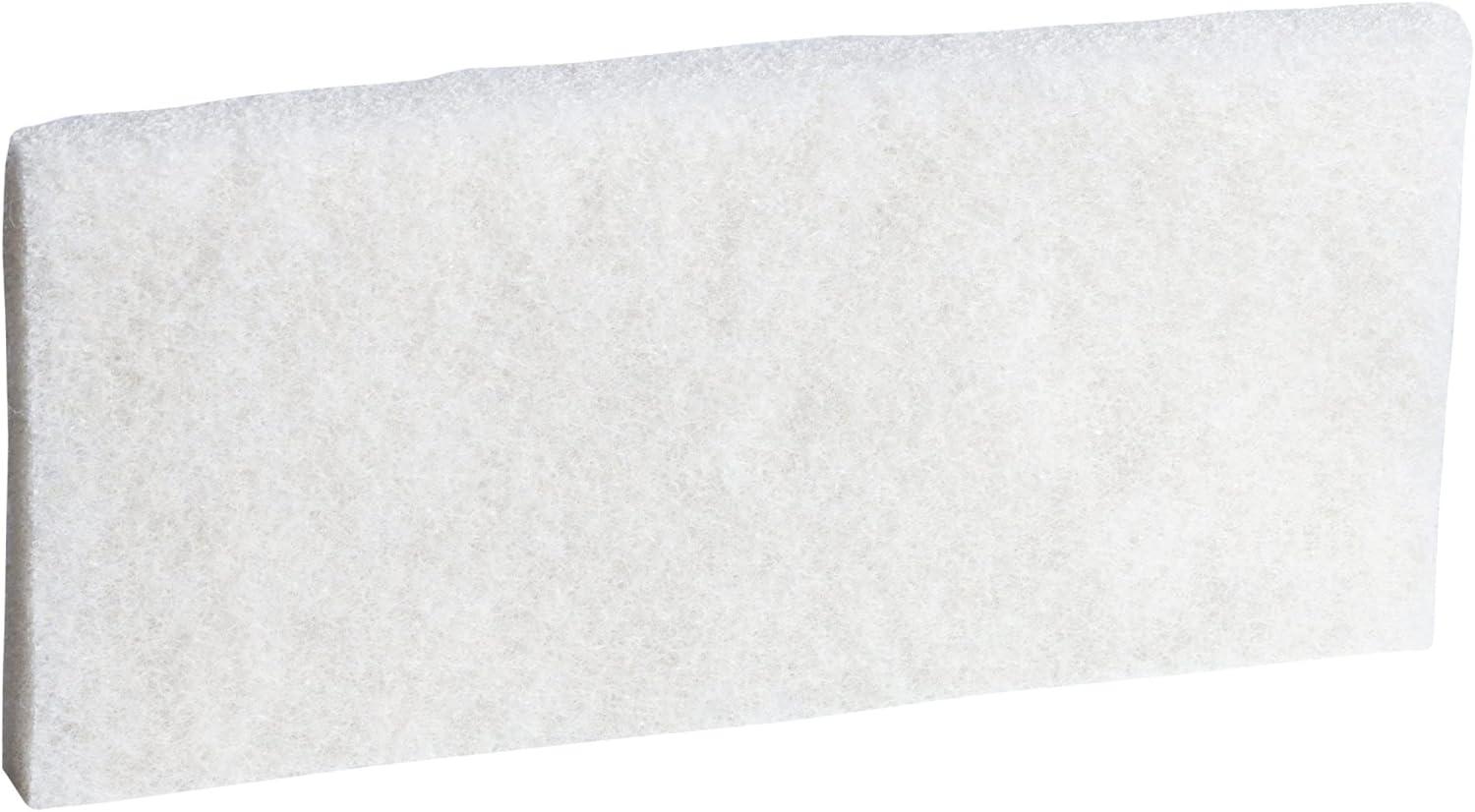 White Non-Abrasive Polyester Scouring Pad 4.6" x 10"