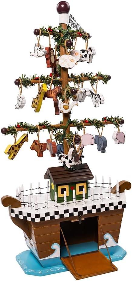 Kurt Adler Kurt Adler 21-Inch Noah's Ark Table Piece