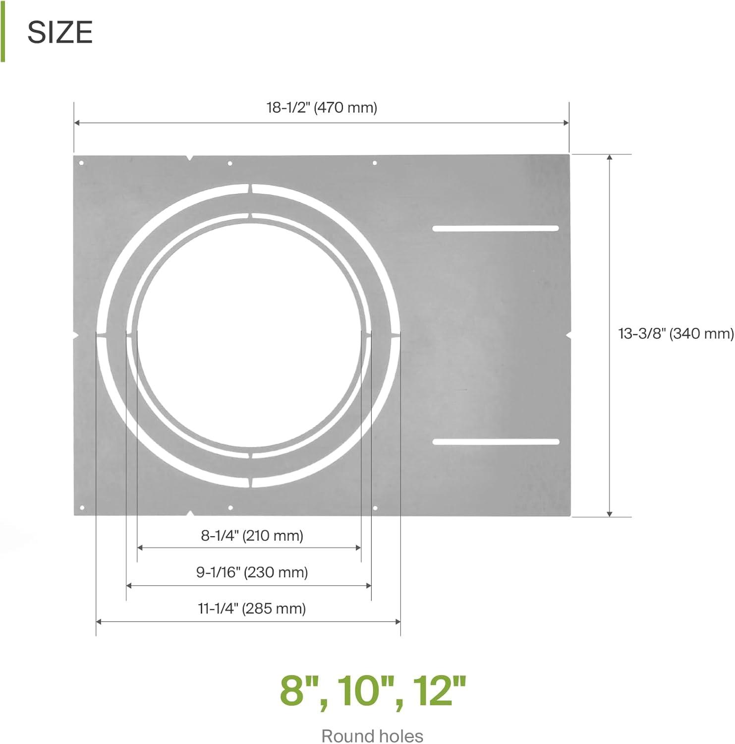 ASD 18 Inch Steel Mounting Plate for LED Recessed Lighting, 6 Pack