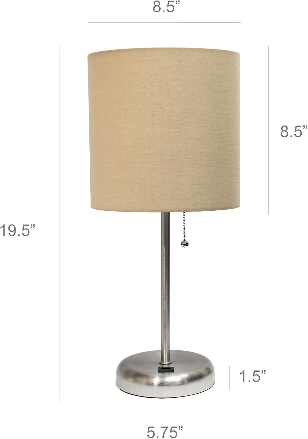 Simple Designs 19.5" Stick Table Desk Lamp